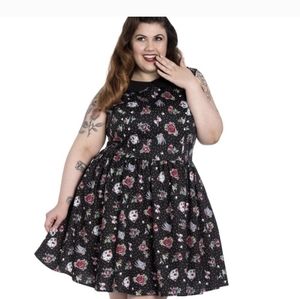 Hell Bunny Dress~Heart Cut Out~Tattoo~Pockets